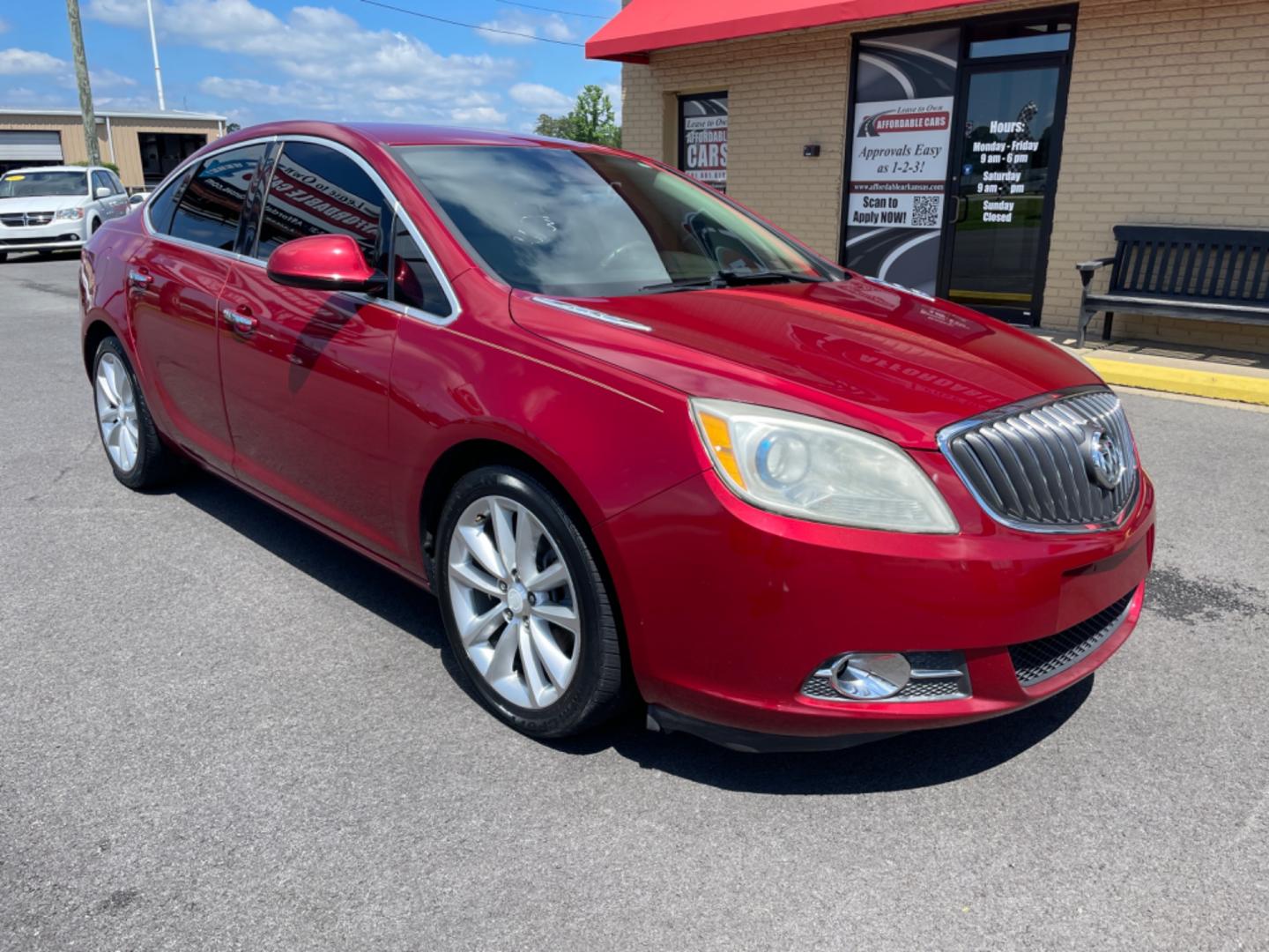 2014 Maroon Buick Verano (1G4PR5SK6E4) with an 4-Cyl, ECOTEC, 2.4 Liter engine, Auto, 6-Spd w/Shft Ctrl transmission, located at 8008 Warden Rd, Sherwood, AR, 72120, (501) 801-6100, 34.830078, -92.186684 - Photo#1